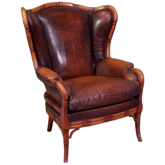 Vintage Bamboe-look Fauteuil 1