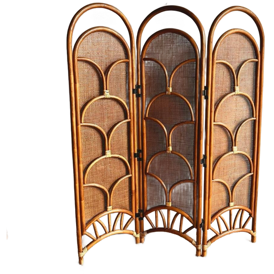 Rotan Bamboe Kamerscherm Vintage 1