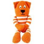 Retro Oranje Gebreide Kat Poes thumbnail 1