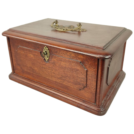 Antiek Houten Juwelen Kistje 1