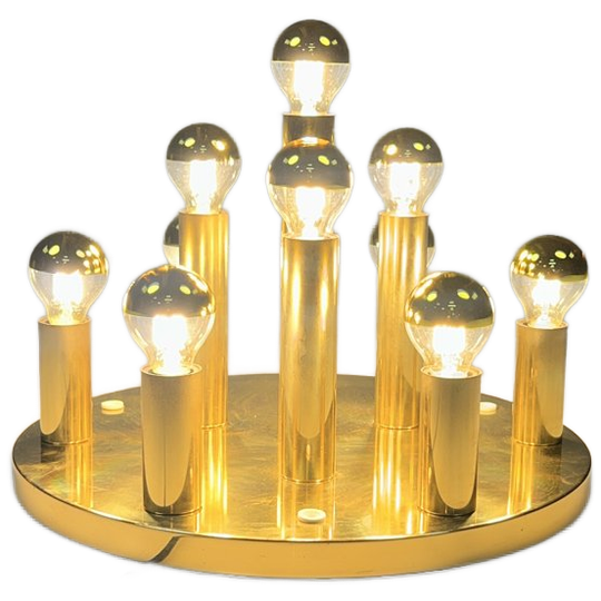 Vintage Plafondlamp / Wandlamp, Sölken Leuchten, Duitsland 1970's 1