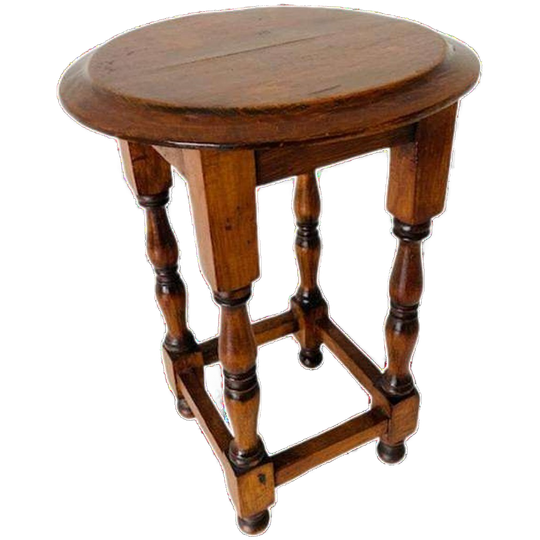 Brocante Bijzettafeltje Vruchtenhout 1