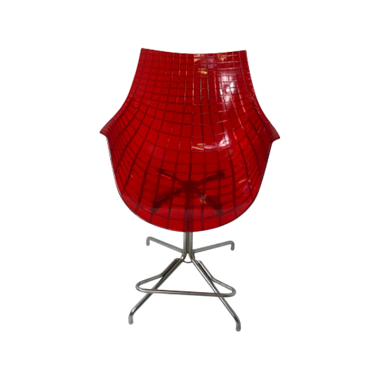 Christophe Pillet - Driade - Meridiana - Hard Plastic Design Bar Stool On Four-legged Base - Coun 1
