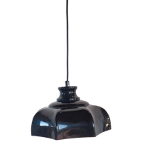 Vintage Metalen Vrieland Lamp Zwart.