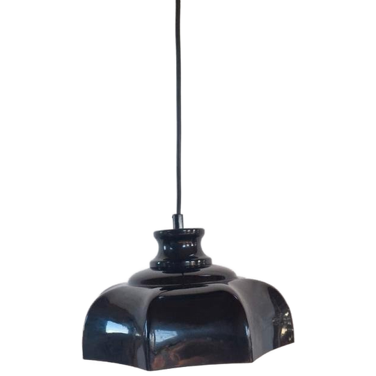 Vintage Metalen Vrieland Lamp Zwart. 1