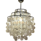 Capiz Schelpen Hanglamp Chrome Frame 45 Diameter thumbnail 1