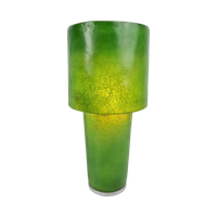 Vintage Paby Fiberglass Tafellamp Nicolai Carels Lamp Groen