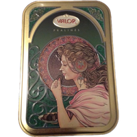Mooie Vintage Blik Met 3d Afbeelding
