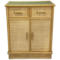 Vintage Rotan Kast Bamboe Bohemian