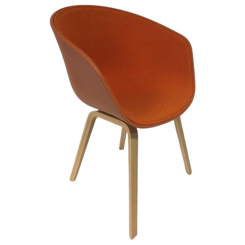 B-Keuze Hay About A Chair Aac23 Oranje Gestoffeerd Stoel
