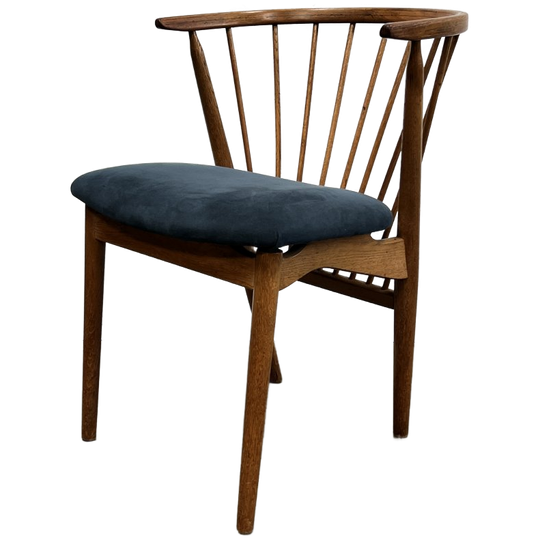 Vier Vintage Sibast No 6 Eetkamerstoelen, Helge Sibast, Denemarken 1950's 1