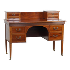 Zeer Mooi, Stijlvol En Origineel Engels Empire Stijl Bureau Uit Eind 19e Eeuw thumbnail 1