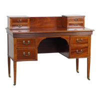 Zeer Mooi, Stijlvol En Origineel Engels Empire Stijl Bureau Uit Eind 19e Eeuw