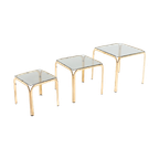 Italian Modern Nesting Side Tables, 1970s thumbnail 1