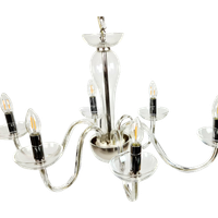 Stout Verlichting - Dutch Design - 6 Arms Kroonluchter - Murano Stijl - Vetri - Glas - Kristal -