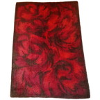 Vintage Vloerkleed Bruin Rood Jaren 70 Kleed thumbnail 1