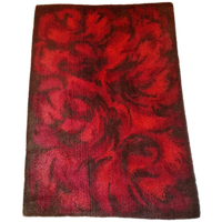 Vintage Vloerkleed Bruin Rood Jaren 70 Kleed
