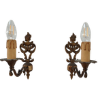 Vintage Messing Hollywood Regency Wandlampjes Bedlampjes 01 thumbnail 1