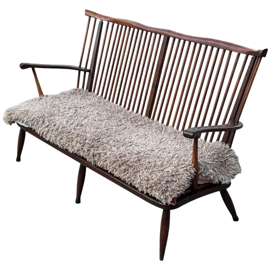 Vintage Houten Bankje Jaren 60 Hout Design Sofa Retro 1