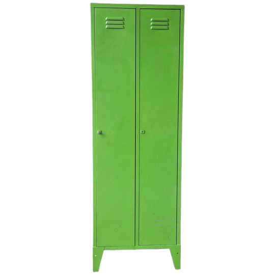 Hippe Groene Lockerkast Vintage Kledingkast Industrieel Kast 1