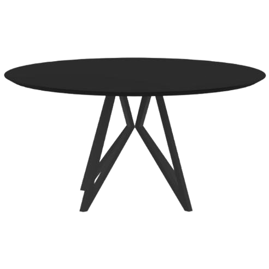 Studio Henk | Eettafel 140 Zwart Fenix Butterfly 1