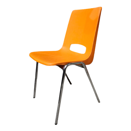 52 X Eromes Polypropylene Chairs / Stackable / 1970s 1
