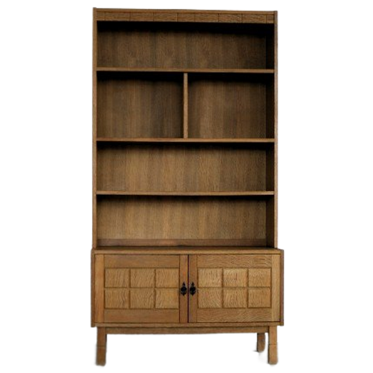 Brutalist Boekenkast | Wandkast | Eiken | Jaren 60 | Deens 1