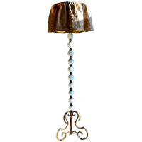 Jaren 20 Art Nouveau Glazen Bollen Vloerlamp Vintage
