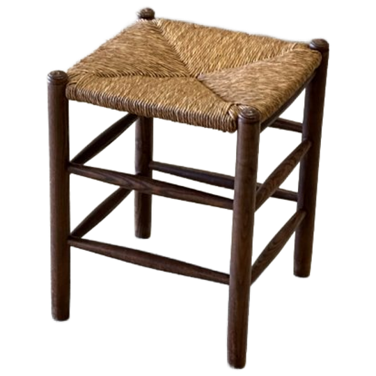 Houten Kruk Met Biezen Zitting, Jaren ’60 1