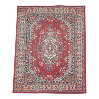 Vintage Oosters Vloerkleed Met Voornamelijk Rood, Créme En Beige Kleuren 168X120Cm