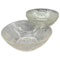 Set Persglas Schaaltjes Druivenrank Frankrijk 3 Stuks