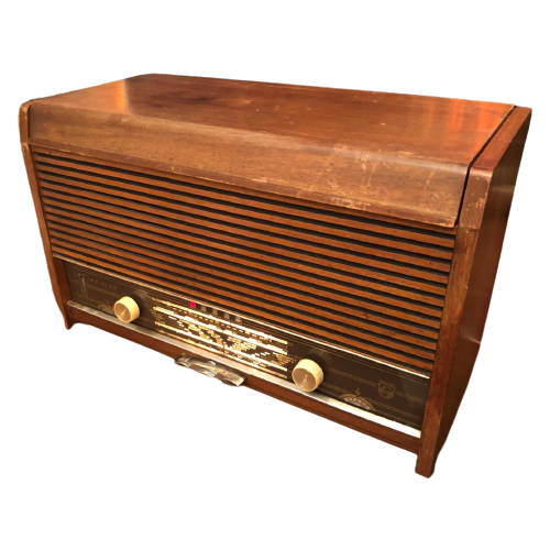 Retro Vintage Jaren 60 Philips Oude Radio En Grammofoon