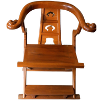2 Oosterse Boeddisten Armstoelen In Tropisch Hout.