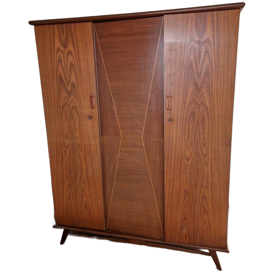 Vintage Jaren 60 Deense Design Kledingkast Teeffelen 1