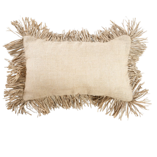 Bazar Bizar |de Jute Bonita Kussenhoes - Naturel - 30x50 1