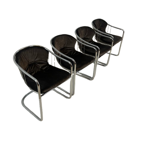 Set Of 4 Gastone Rinaldi Dining Chairs For Rima 1