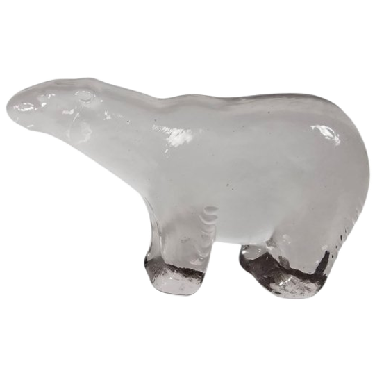 Kosta Boda - Bertil Valien - Polar Bear - Zoo Series - Kristal - 70s 1