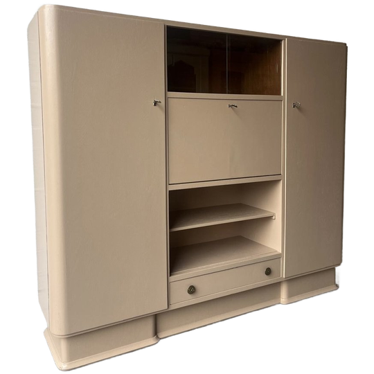 Antiek Vintage Art Deco Dressoir,buffetkast Restyled 1