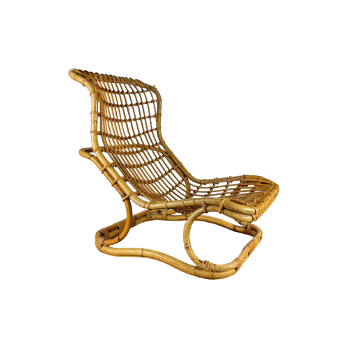 Rotan Lounge Chair, Tito Agnoli 1960S