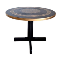 Vintage Salontafel In Zwart En Goud