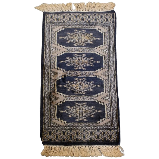 Leuk, Subtiel Sierkleedje/ Loper Met Blauw En Beige Tinten 71x32cm 1