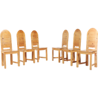 Vintage Swedish Solid Pine Chairs From Sven Larsson Möbelshop