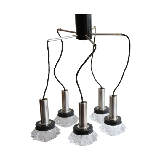 Vintage Stijlvolle Cascade Hanglamp, Duitsland Jaren '70. 1
