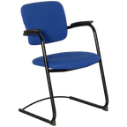 Ahrend 4230 Vergaderstoel, Blauw, Sledeframe thumbnail 1