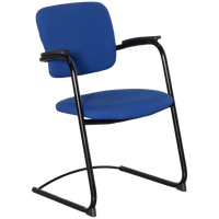 Ahrend 4230 Vergaderstoel, Blauw, Sledeframe