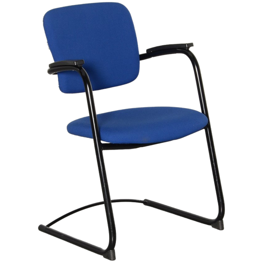 Ahrend 4230 Vergaderstoel, Blauw, Sledeframe 1
