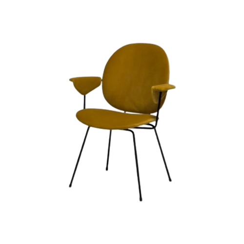 Kembo 302 Fauteuil Vintage Wh Gispen Armstoel Okergeel Retro