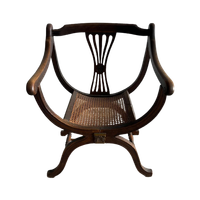 French Beech Framed Savonarola Chair