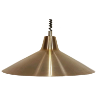 Vintage Dijkstra Metalen Hanglamp Pullout Lamp
