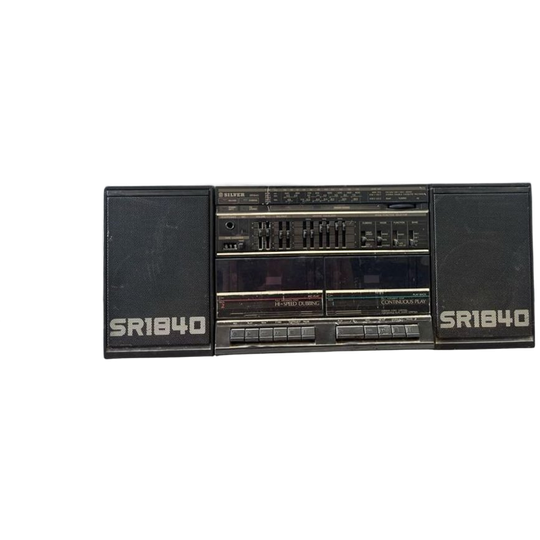 Vintage Cassette Radio Boombox Sr1840 1